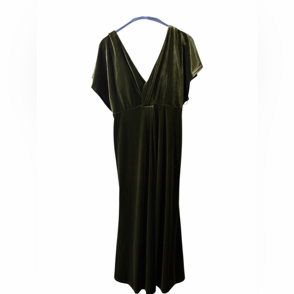 Revelry “Olive - 612” Velvet Bridesmaid Dress